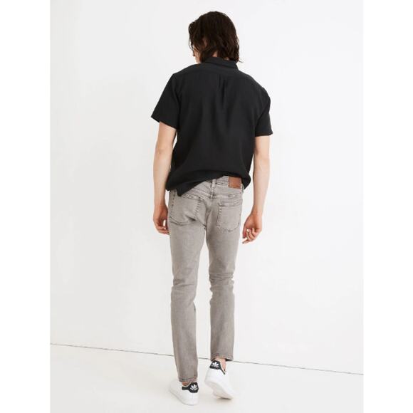 Madewell Garment-Dyed Skinny Jeans Coastal Gravel Size 31x30 - Picture 3 of 11